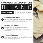 Chocolat blanc de couverture - 400g