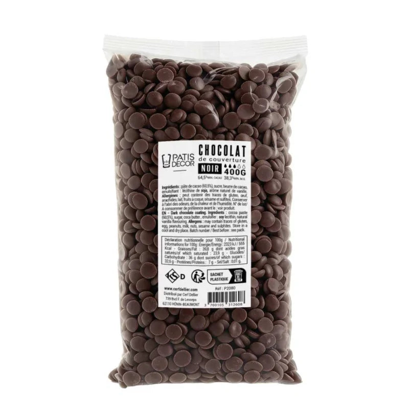 Chocolat noir de couverture - 400g