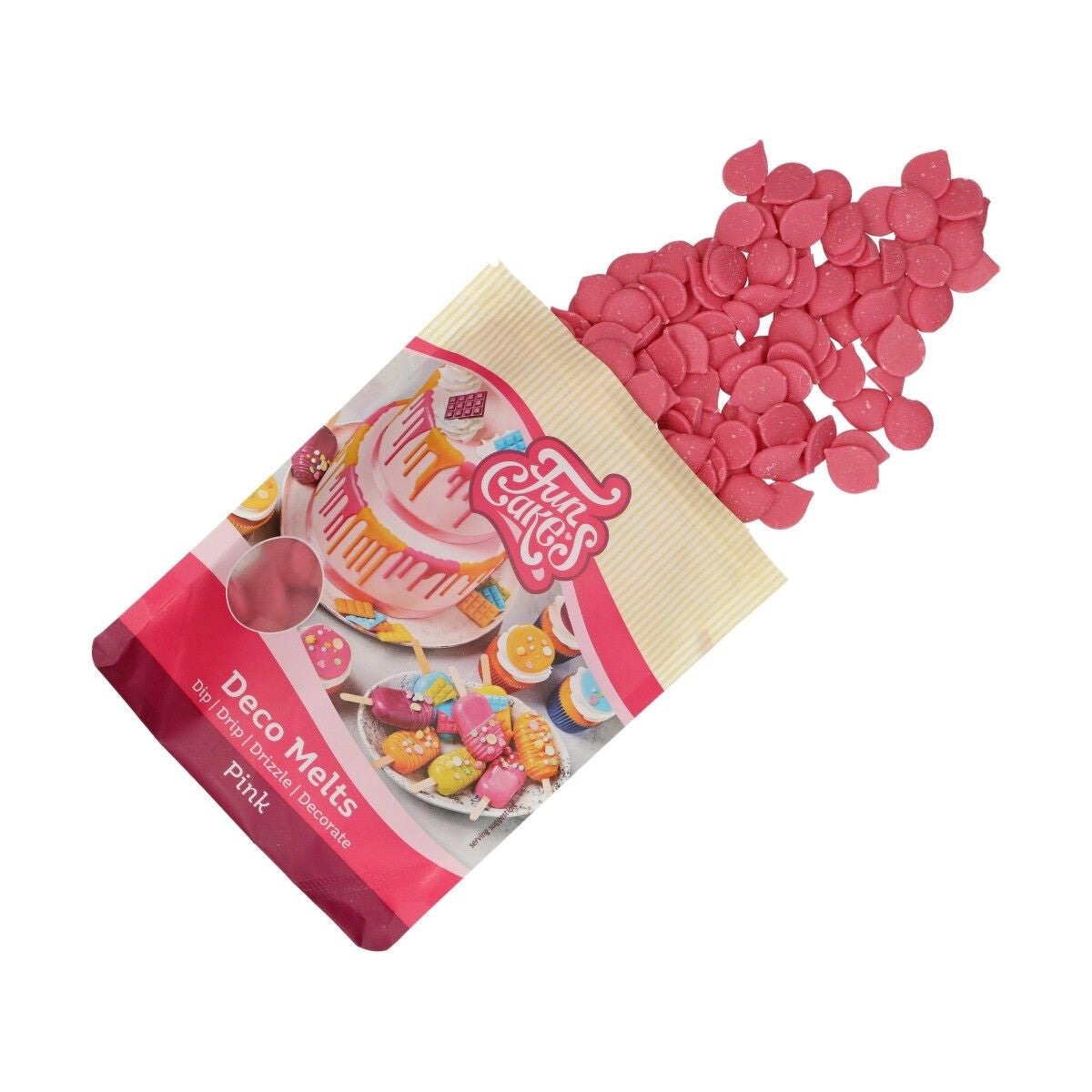 Funcakes Deco Melts - rose - 250g