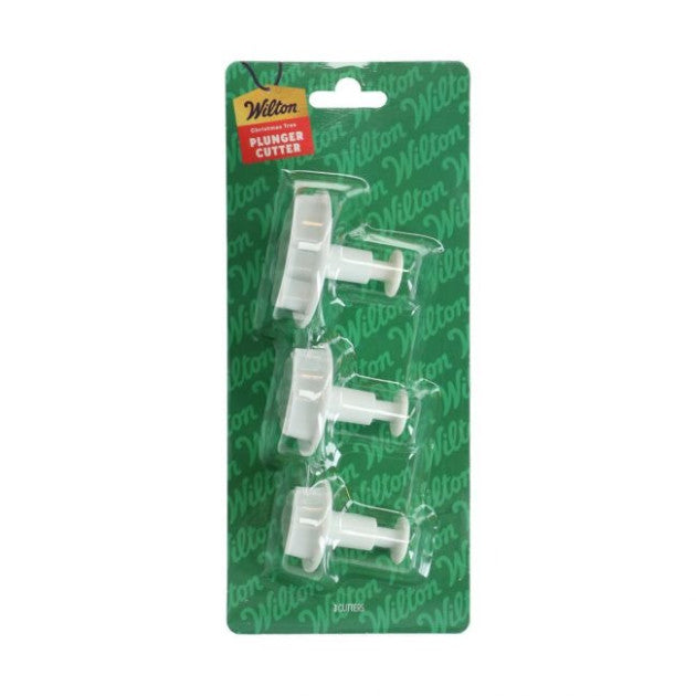 3 emporte-Pièce avec Poussoir Sapin de Noël - Wilton