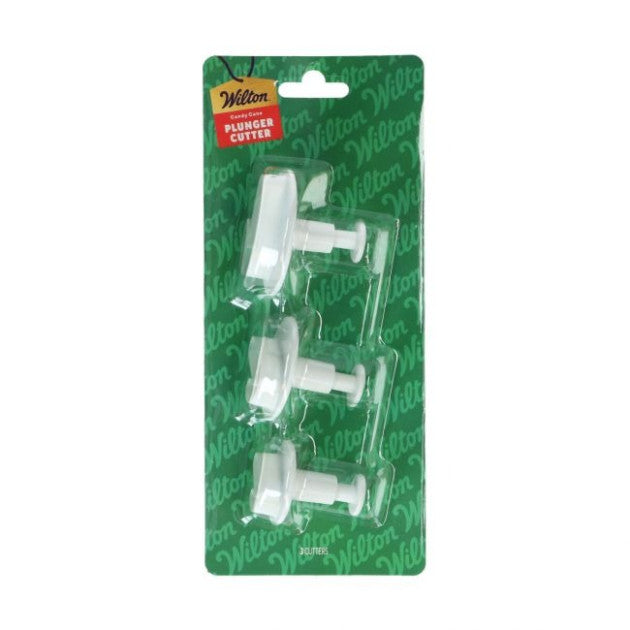 3 Emporte-Pièce avec Poussoir Sucre d'Orge - Wilton