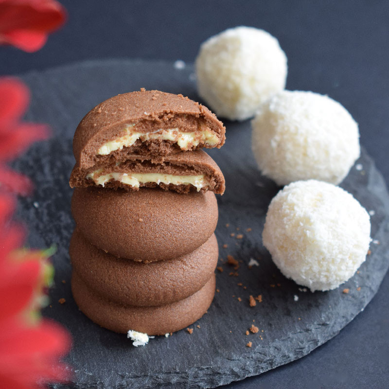 Fourrage croustillant noix de coco râpée & gaufrette  300 g - Patisdécor