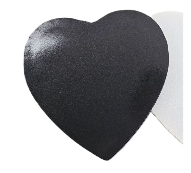 Cake drum coeur noir pailletée 25,4 cm