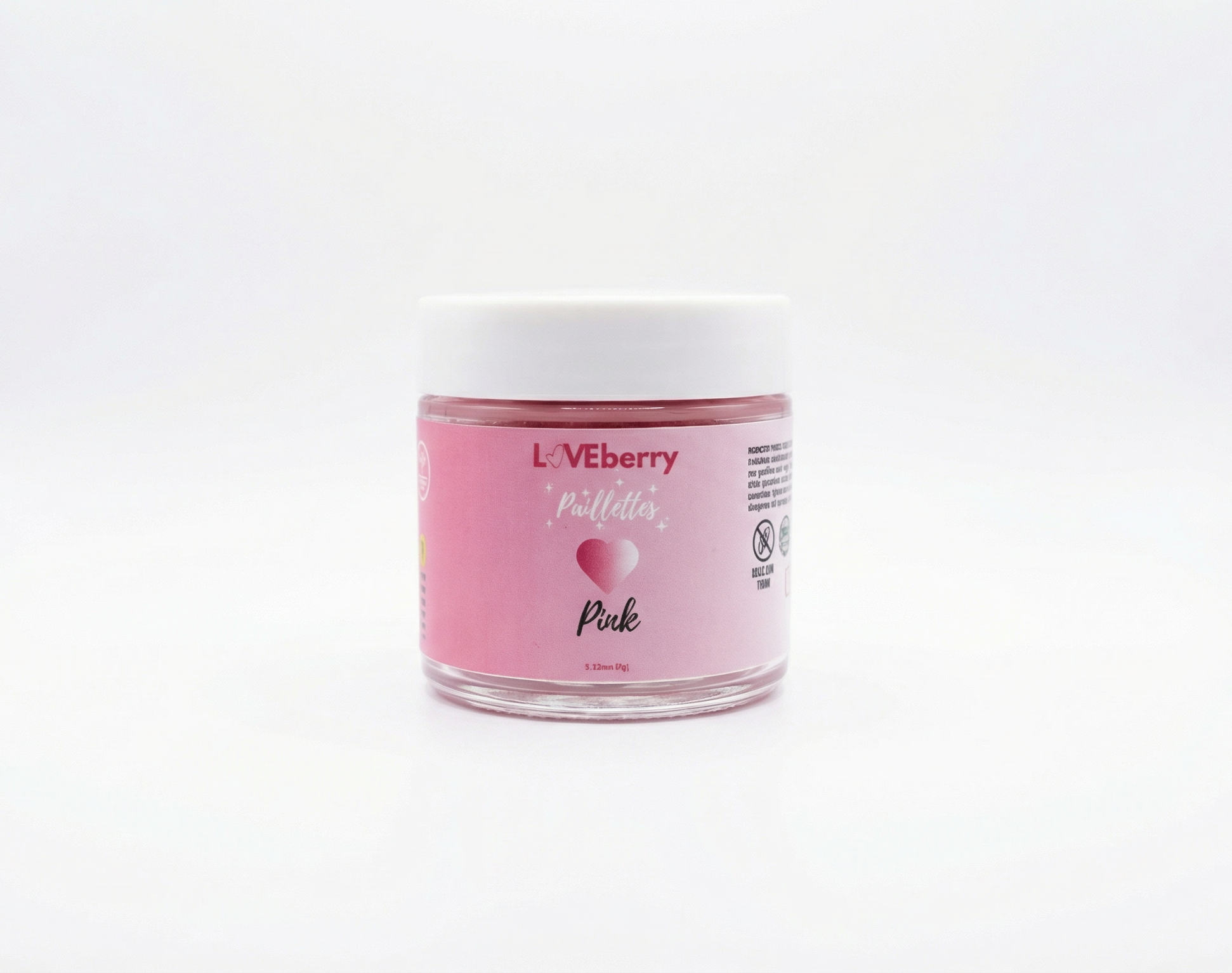 Pot de paillette glitter Rose 10g - Loveberry