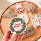 Tampon & cutters à biscuits 3D Joyeux Noël - Lissie Lou