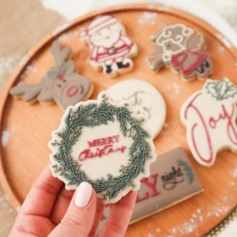 Tampon & cutters à biscuits 3D Joyeux Noël - Lissie Lou