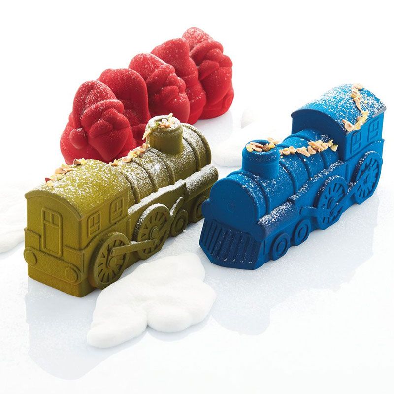 Moule à bûche silicone Train - Pavoni