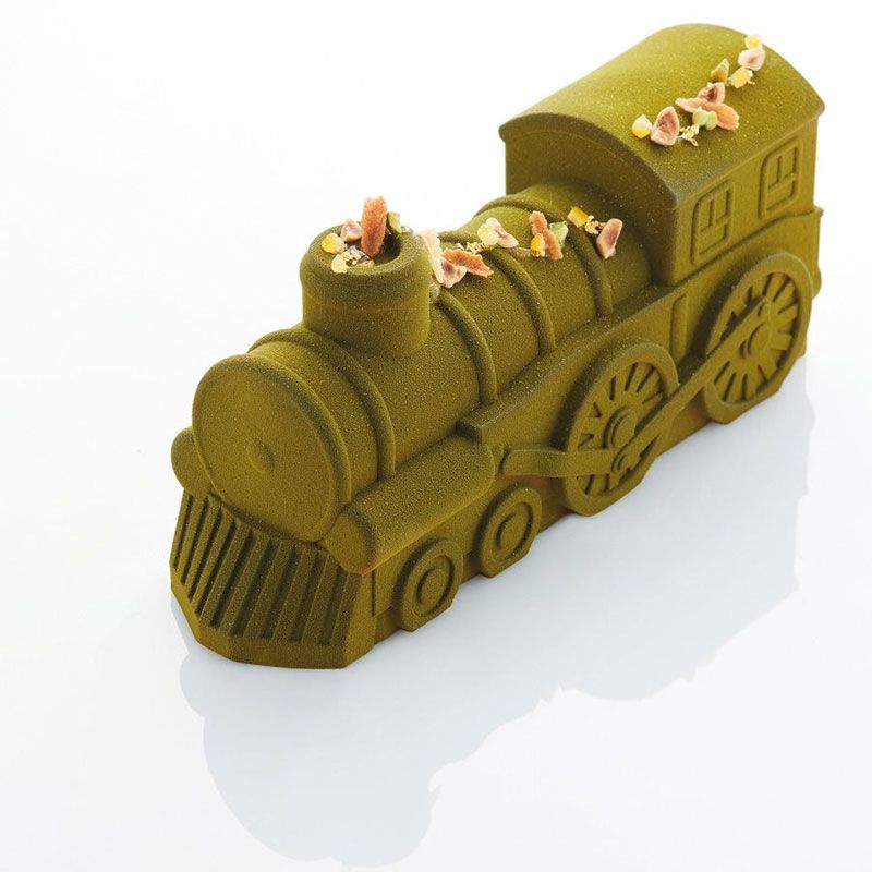 Moule à bûche silicone Train - Pavoni