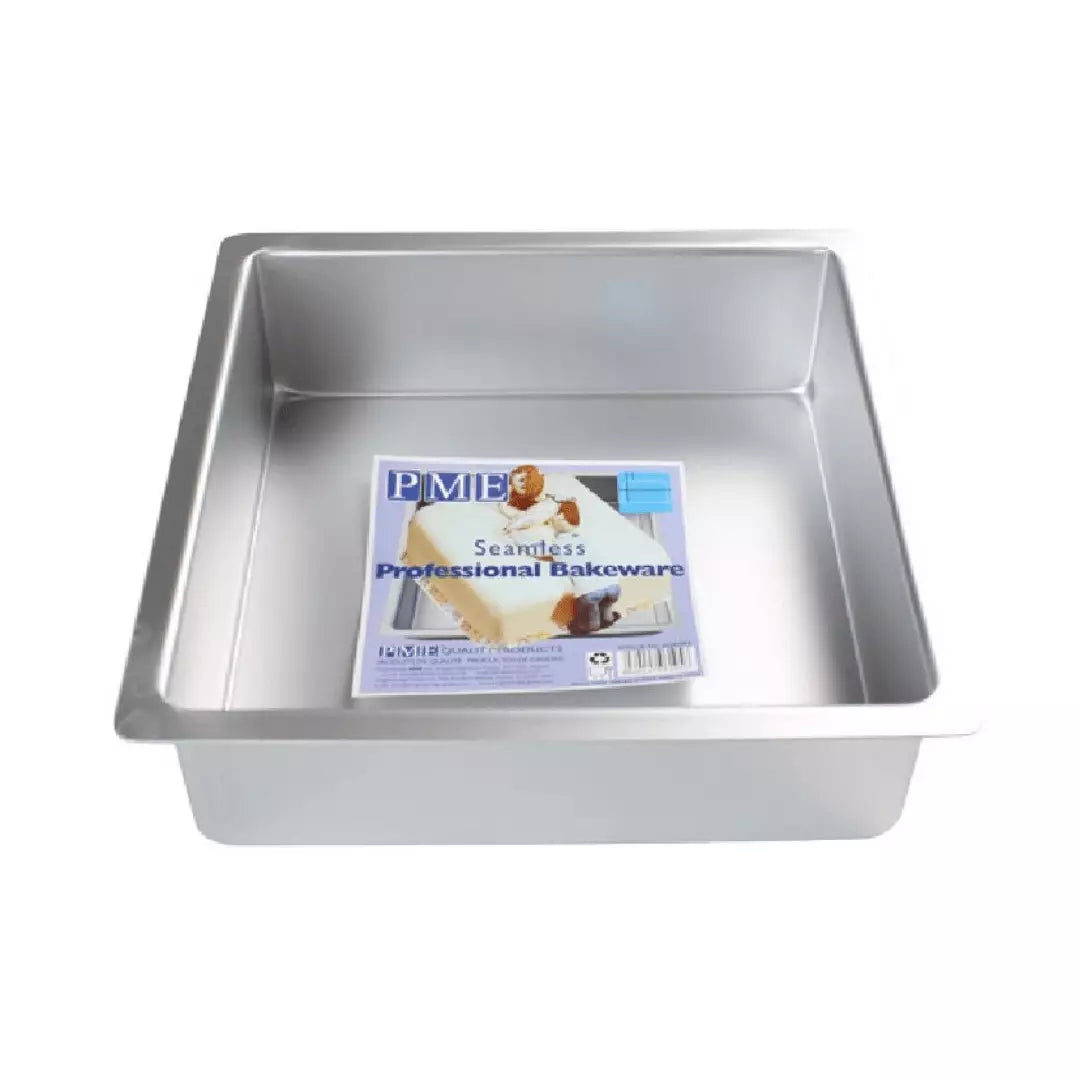 Moule à gâteau carré hauteur 10 cm PME - Taille au choix