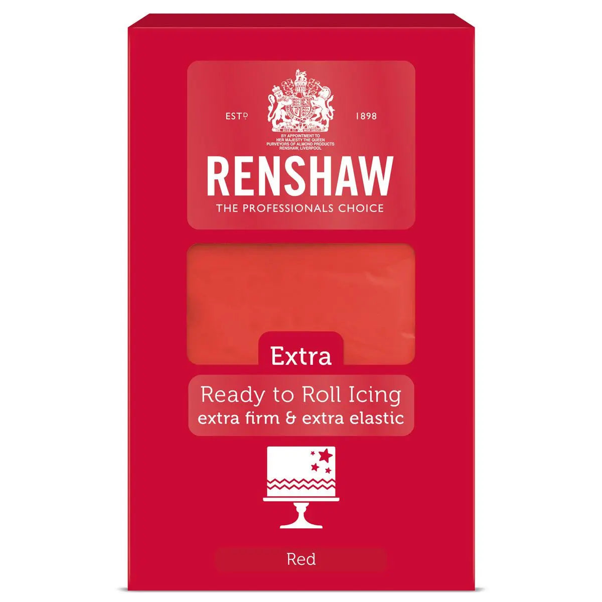 Renshaw Pâte à sucre Extra 1kg - Rouge