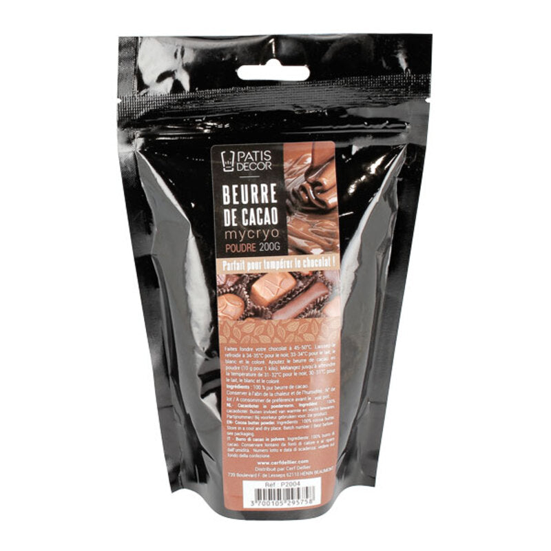 Poudre de Beurre de cacao 200 g - Barry