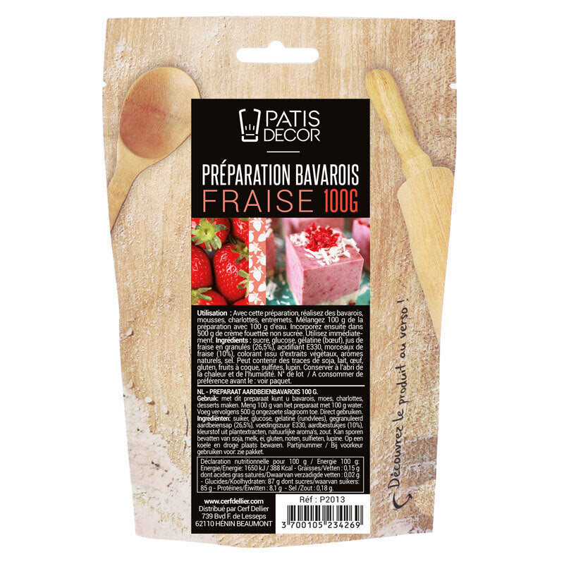 Préparation bavarois Fraise