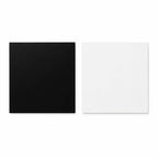 Supports cartonnés à gâteaux carrés blanc et noir (x20)